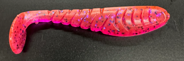 3.5" Nasty Strike Baits Pink and Purple Flake