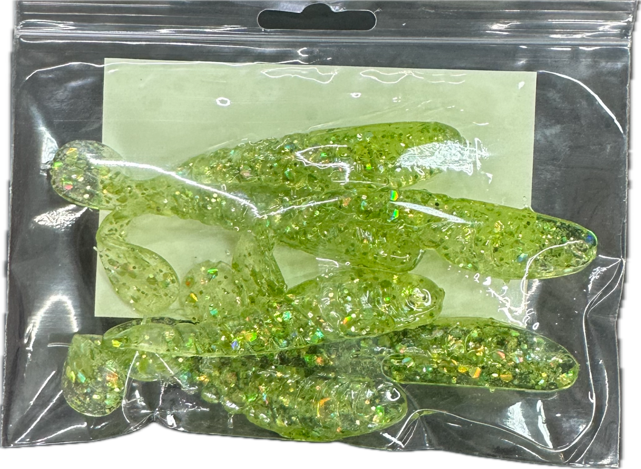 3.5" Nasty Strike Baits Green Lillypad