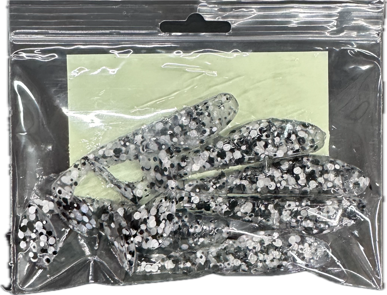 3.5" Nasty Strike Baits Mini Mullet Black and White